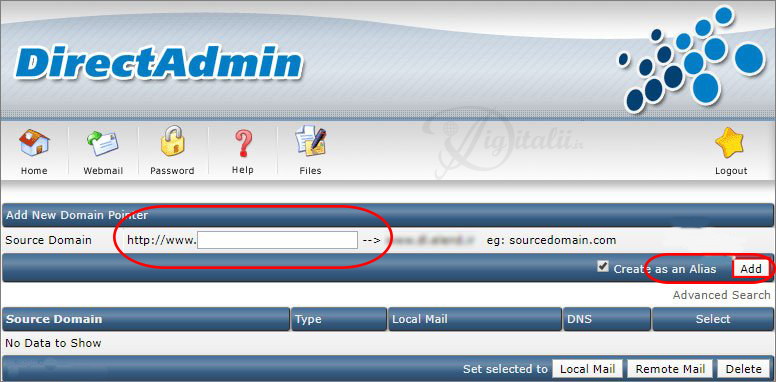 پارک کردن دامنه در دایرکت ادمین چگونه است؟ خدمات طراحی سایت دیجیتالی