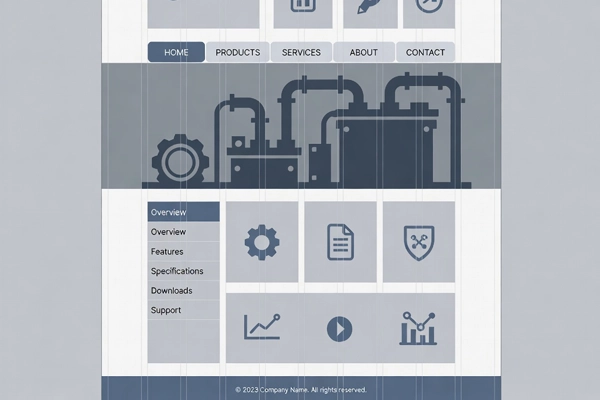 طراحی وبسایت صنعتی چه صفحاتی دارد؟