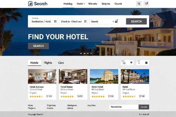 طراحی وبسایت هتل چه صفحاتی دارد؟ - طراحی وب سایت هتل چه امکاناتی دارد؟